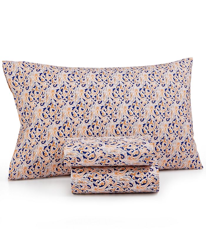 Jessica Sanders CLOSEOUT! Printed Microfiber Full 4Pc Sheet Set