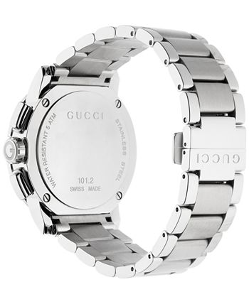 Gucci - Men's Swiss Chronograph Stainless Steel Bracelet Watch 44mm YA101204