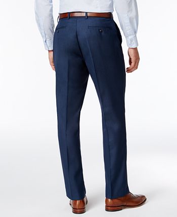 Louis Raphael Men's Big Gabardine Flat-Front Straight-Fit Pant