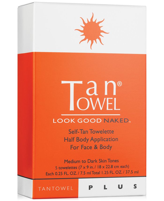 TanTowel - Half Body Plus Self-Tan Towelette, 5-Pk
