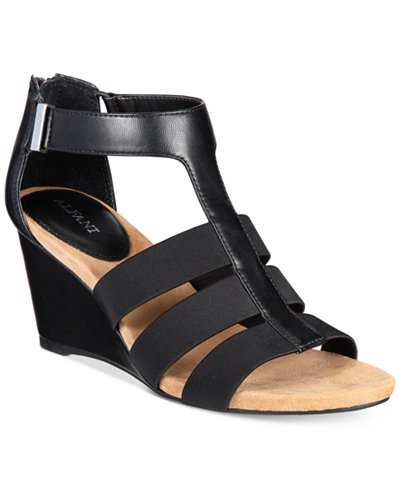 Alfani Women's Step 'N Flex Pearrl Wedge Sandals, Only at Macy's - Sandals - Shoes - Macy's