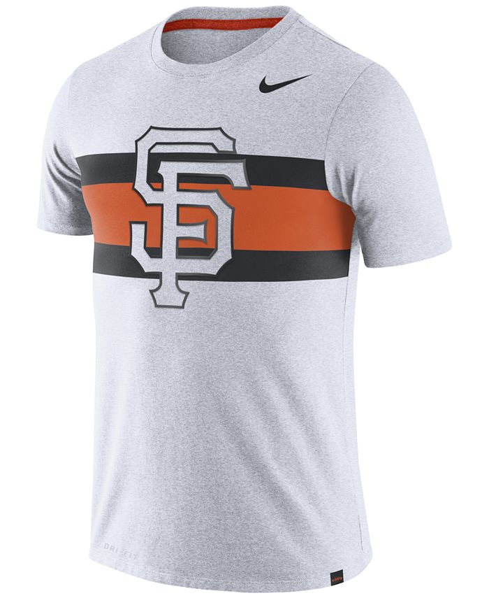 Nike Men's San Francisco Giants Dri-Blend Stripes T-Shirt - Macy's