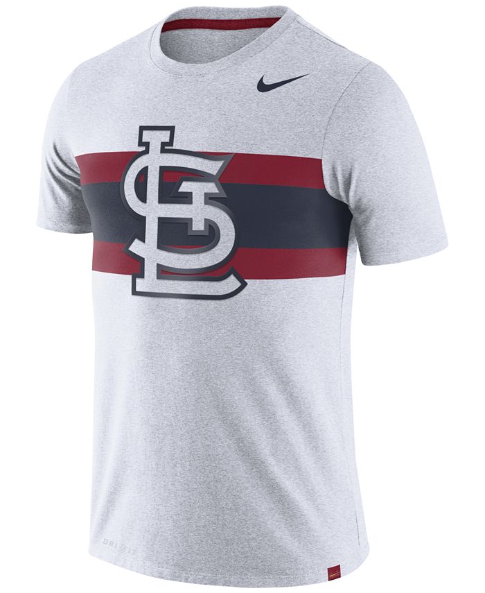 Nike Men's St. Louis Cardinals Dri-Blend Stripes T-Shirt - Macy's
