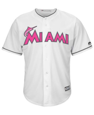 Women's Majestic Gray Miami Marlins Road Team Cool Base Jersey
