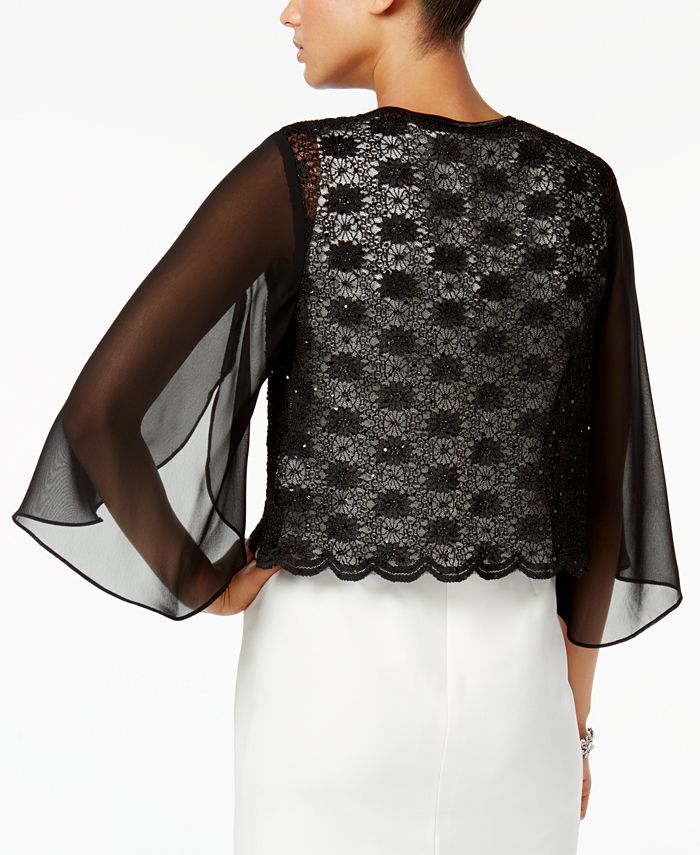 Connected Sequined Lace Jacket Macy's
