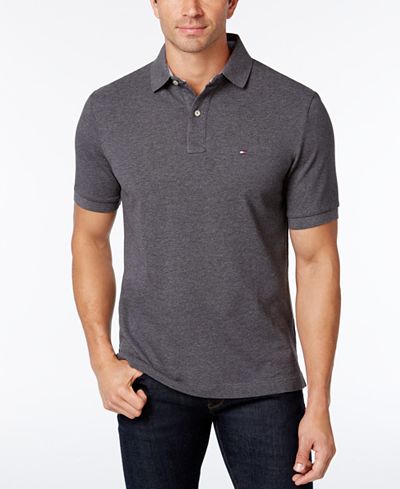 Tommy Hilfiger Men&#39;s Custom-Fit Ivy Polo, Created for Macy&#39;s - Polos - Men - Macy&#39;s