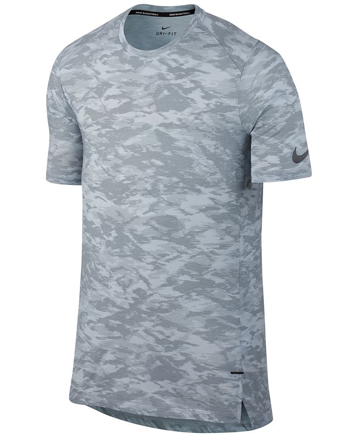 Nike Men's Breathe Elite Printed Basketball T-Shirt - Macy's