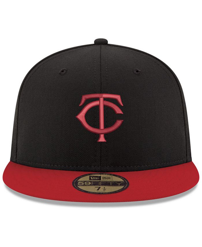 Chapeau New Era Cap 59FIFTY Minnesota Twins TC rouge marine alt2 monté
