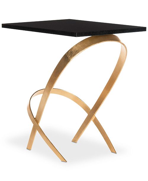 Safavieh Dovie Gold Leaf Side Table Reviews Furniture Macy S