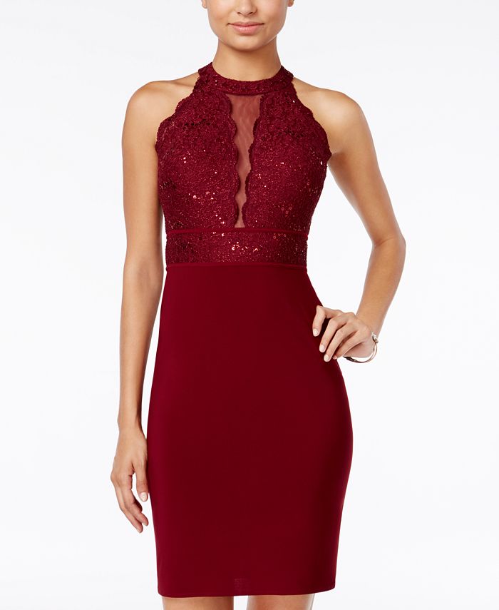 morgan and co glitter lace gown