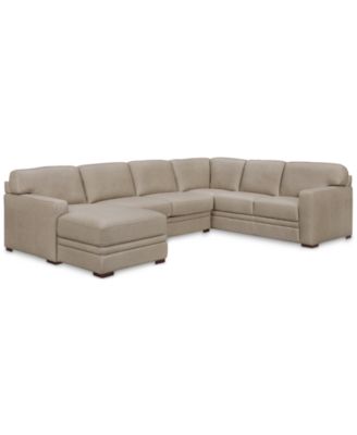 Furniture Avenell Leather Sectional And Sofa Collection Created