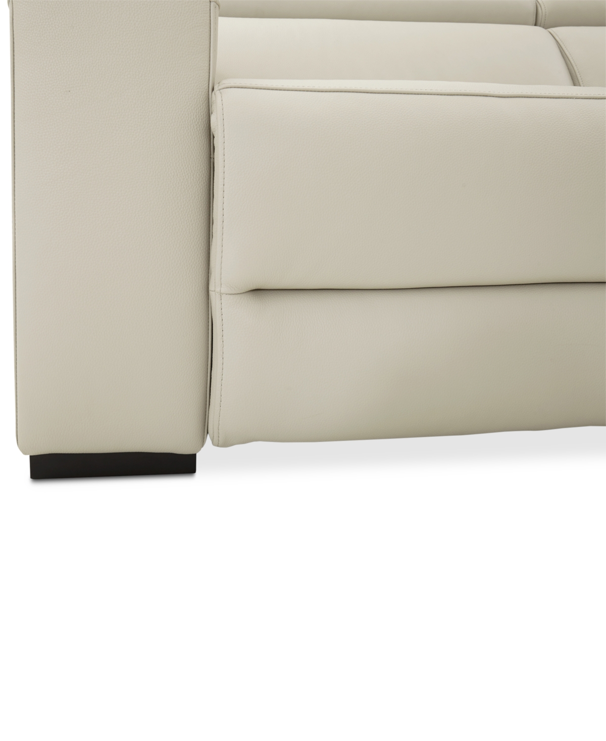 Nevio 3-pc Leather Sectional Sofa with Chaise, 2 Power Recliners and Articulating Headrests, Created for Macy's