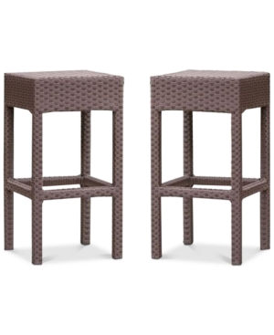 NOBLE HOUSE HOLTAN BACKLESS BAR STOOL (SET OF 2)