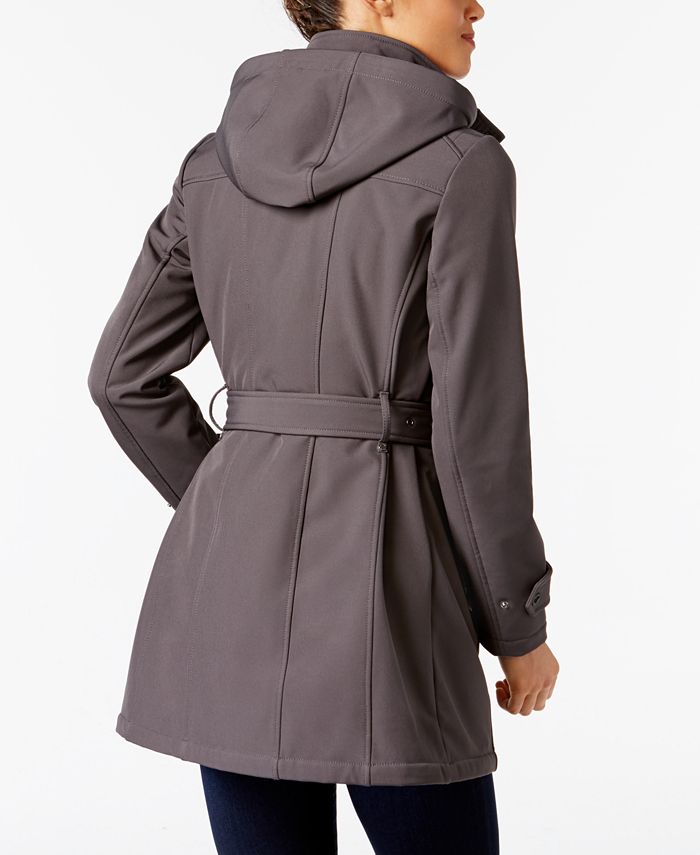 Michael Kors Hooded Softshell Raincoat & Reviews - Coats & Jackets ...
