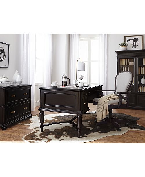 furniture clinton hill ebony home office furniture collection