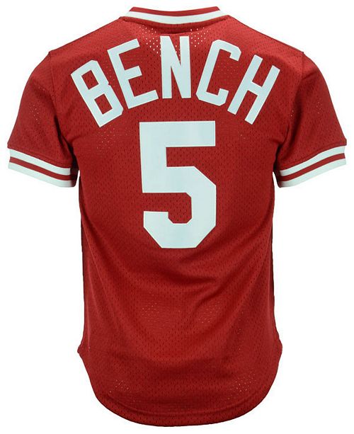 Mitchell Ness Men S Johnny Bench Cincinnati Reds Authentic