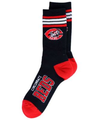 For Bare Feet - 4 Stripe Deuce Crew Socks