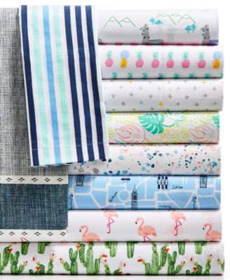 Whim by Martha Stewart London Town 200 TC 100% Cotton 3-Pc Sheet Set Twin XL 