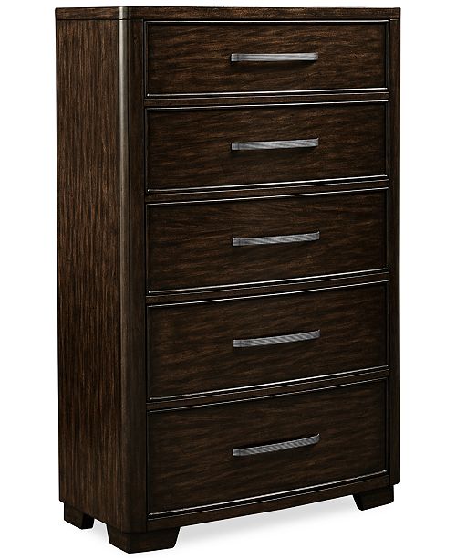 Furniture Closeout Fairbanks 5 Drawer Chest With Hidden Storage