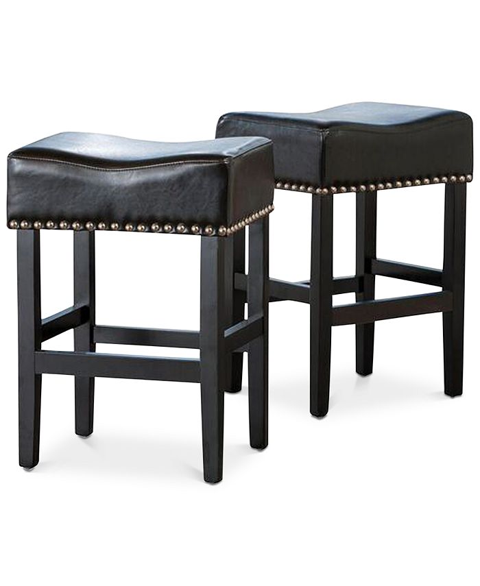Noble House - Fardell Backless Counter Stool Set Of 2, Quick Ship
