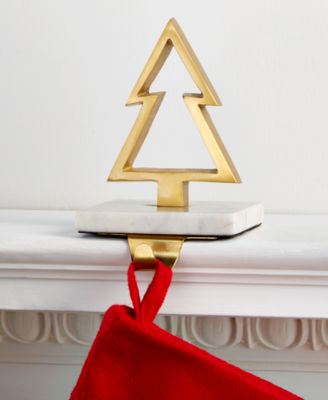 Holiday Lane - Gold-Tone Christmas Tree Stocking Holder