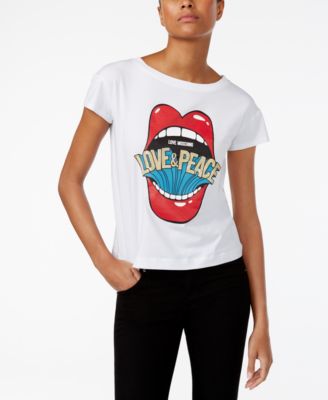 Love Moschino - Love & Peace Graphic T-Shirt