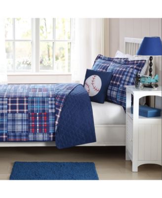 My World Kids Plaid Patchwork Reversible 4-Pc. Quilt Set, Full/Queen