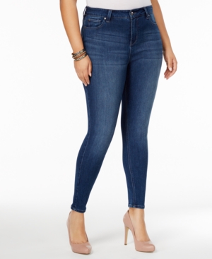 Celebrity Pink Trendy Plus Size High-Waist Skinny Jeans
