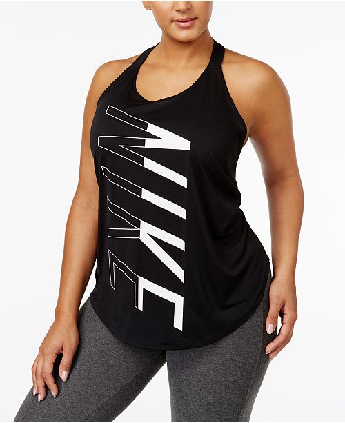 Nike Plus Size Active Breathe Logo Training Tank Reviews Tops