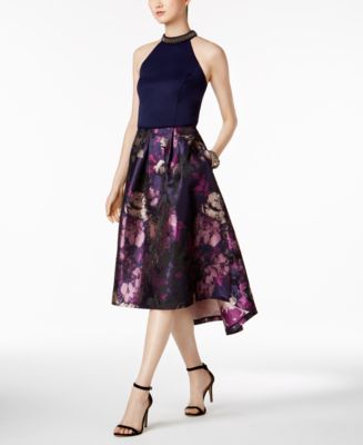 macys high low gown