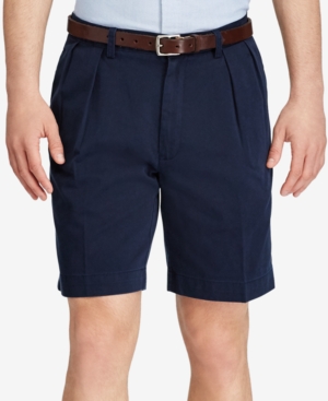 POLO RALPH LAUREN MEN'S CORE 9" CLASSIC-FIT PLEATED CHINO SHORTS