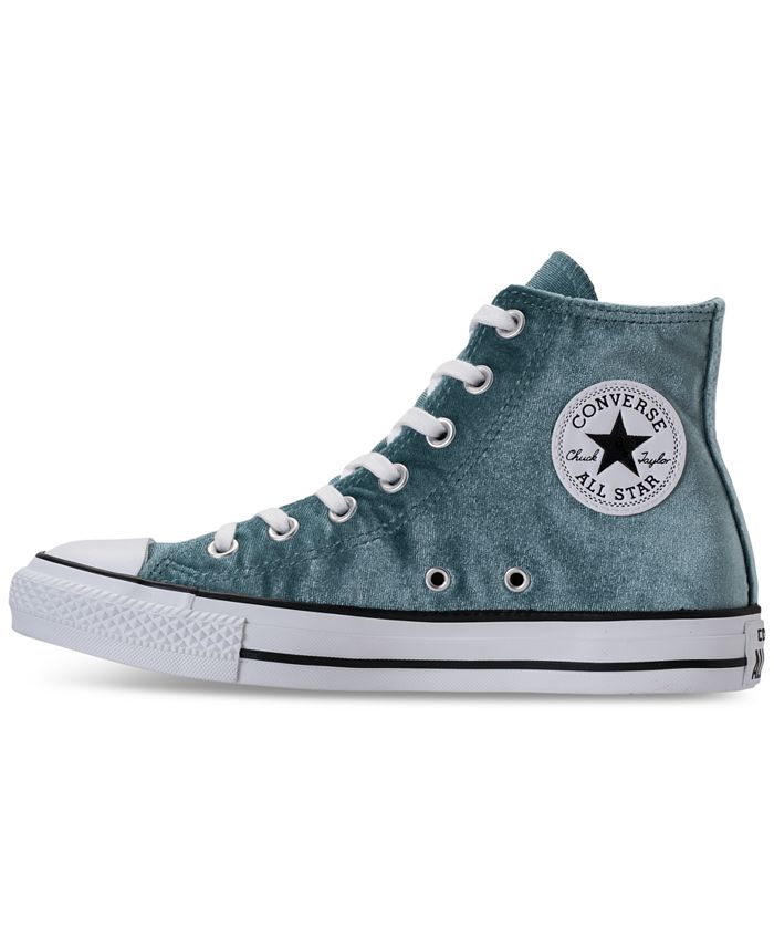 Converse Women's Chuck Taylor Hi Velvet Casual Sneakers from Finish ...