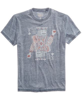 Lucky Brand - Men's Heathered Graphic Print T-Shirt