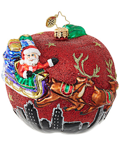 Christopher Radko Santa's Big Apple Ornament