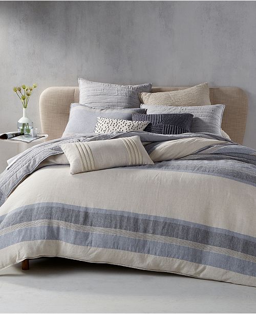 Hotel Collection Linen Stripe Bedding Collection Created For Macy S