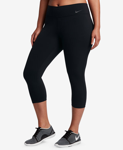 Nike Plus Size Power Compression Capri Leggings - Pants - Plus ...