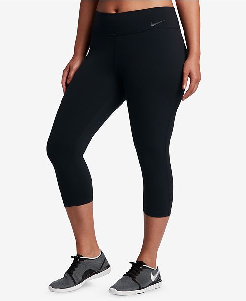Nike Plus Size Power Compression Capri Leggings & Reviews - Pants ...