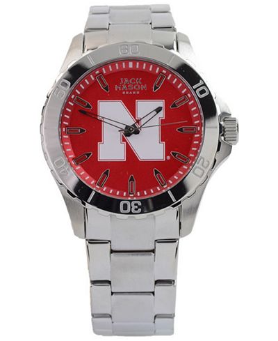 Jack Mason Men's Nebraska Cornhuskers Color Sport Bracelet Watch