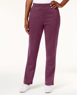 karen scott petite fleece sweatpants