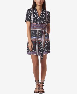 Avec Les Filles - Stars & Stripes Printed Wrap Dress