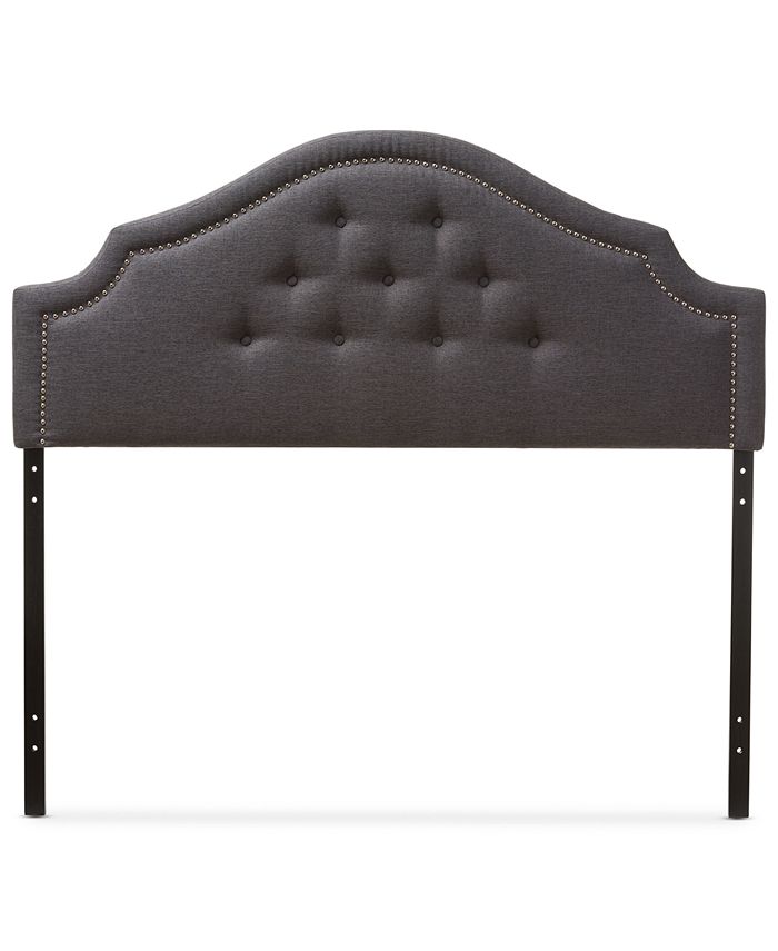 Furniture - Baxton Studio Cora Modern and Contemporary Fabric Upholstered King Size Headboard, Quick Ship