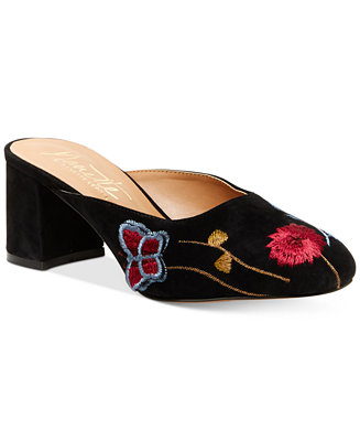 Nanette Lepore Nanette by Peggy Embroidered Mules - Macy's