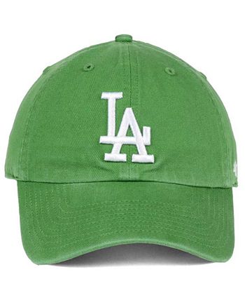 Los Angeles Dodgers Strapback '47 Brand Clean Up Adjustable Cap Hat Fatigue  Green