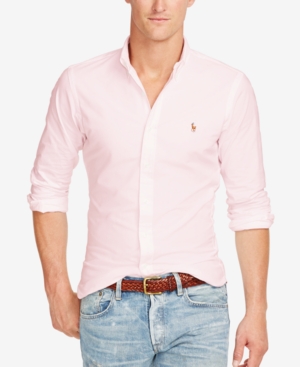 image of Polo Ralph Lauren Slim-Fit Stretch-Oxford Shirt