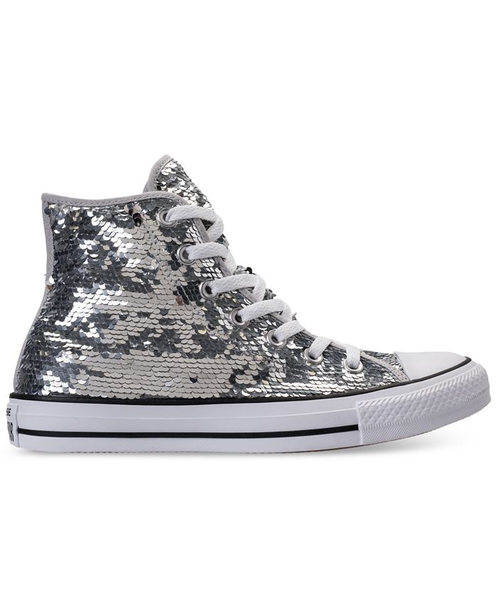 Converse Women's Chuck Taylor Sequin High-Top Casual Sneakers from ...