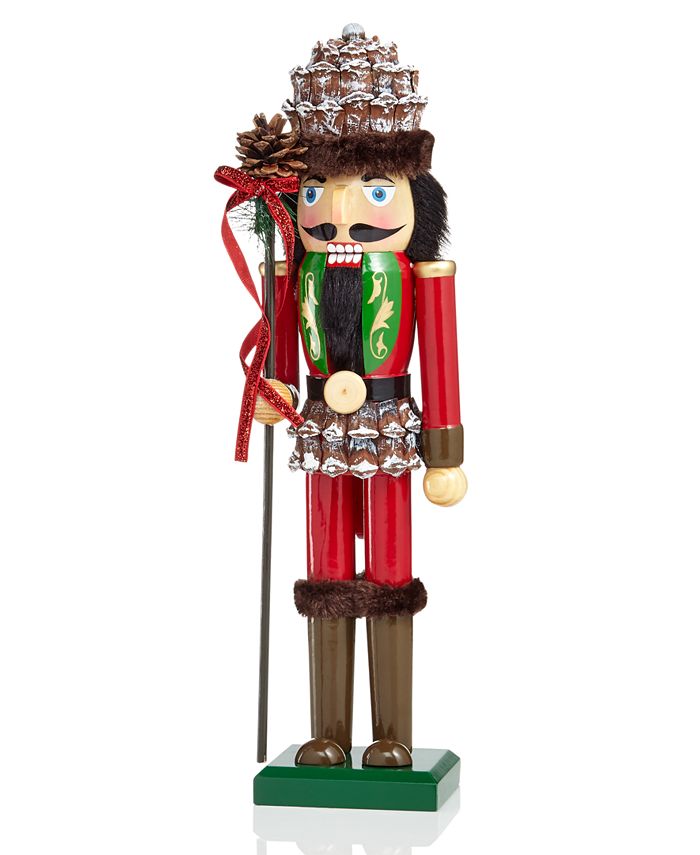 Holiday Lane 15" Wood Forest Nutcracker, Created for Macy's Macy's