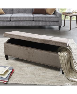 Catarina Fabric Storage Bench