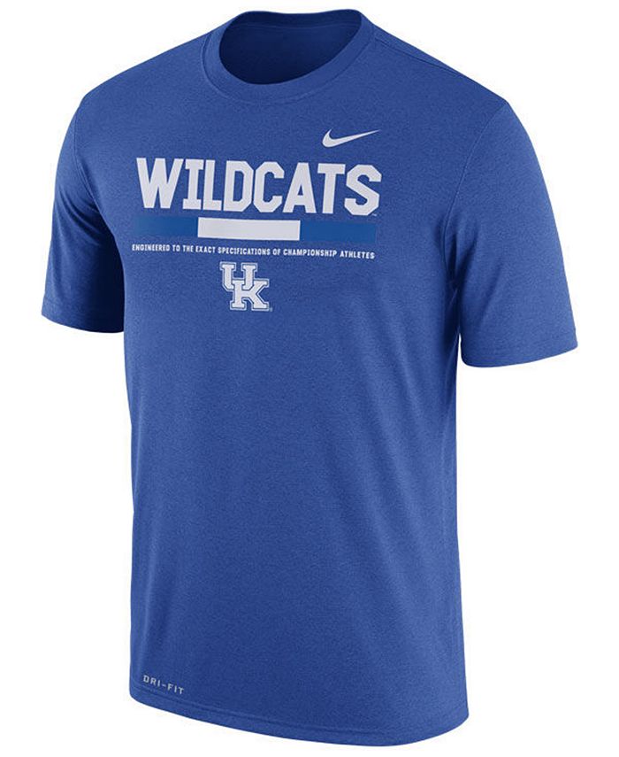 Nike Men's Kentucky Wildcats Legend Staff Sideline T-Shirt - Macy's