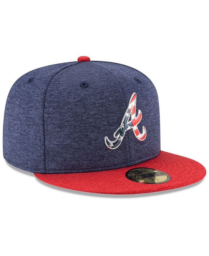 New Era Atlanta Braves Authentic Collection Stars & Stripes 59FIFTY Cap ...
