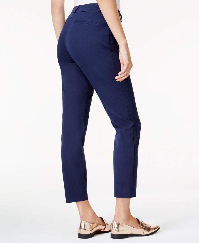Maison Jules Straight-Leg Ankle Pants, Created for Macy's - Macy's